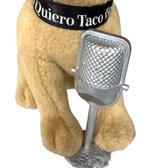 Vintage Taco Bell Yo Quiero Microphone Chihuahua Plush Toy Dog Doesn't Talk - Picture 6 of 7